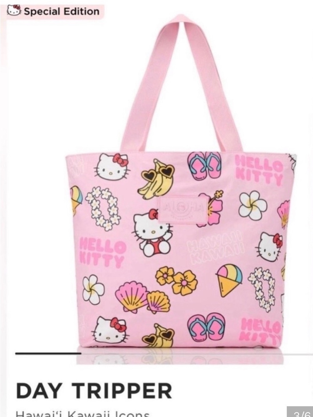 NEW NWT Aloha Collection x Hello Kitty Day Tripper Tote Bag Hawaii Kawaii